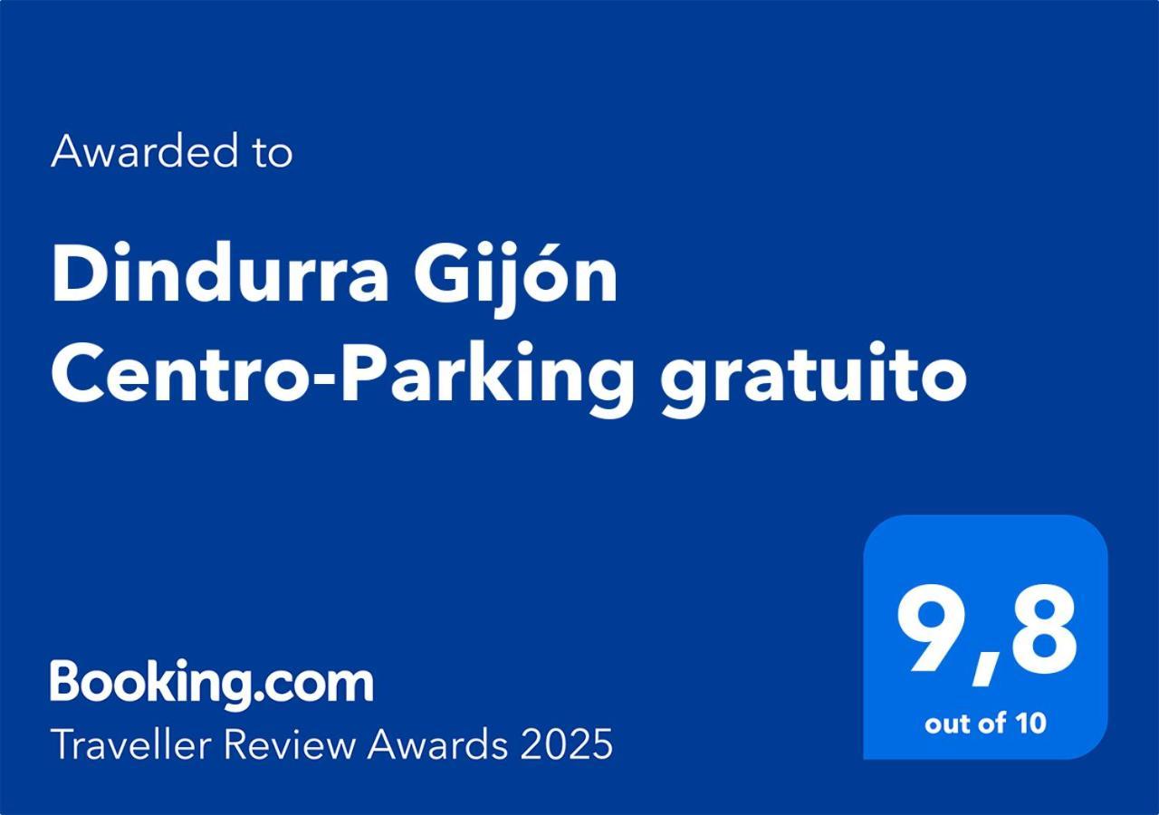 Ferienwohnung Dindurra Gijon Centro-Parking Gratuito Exterior foto